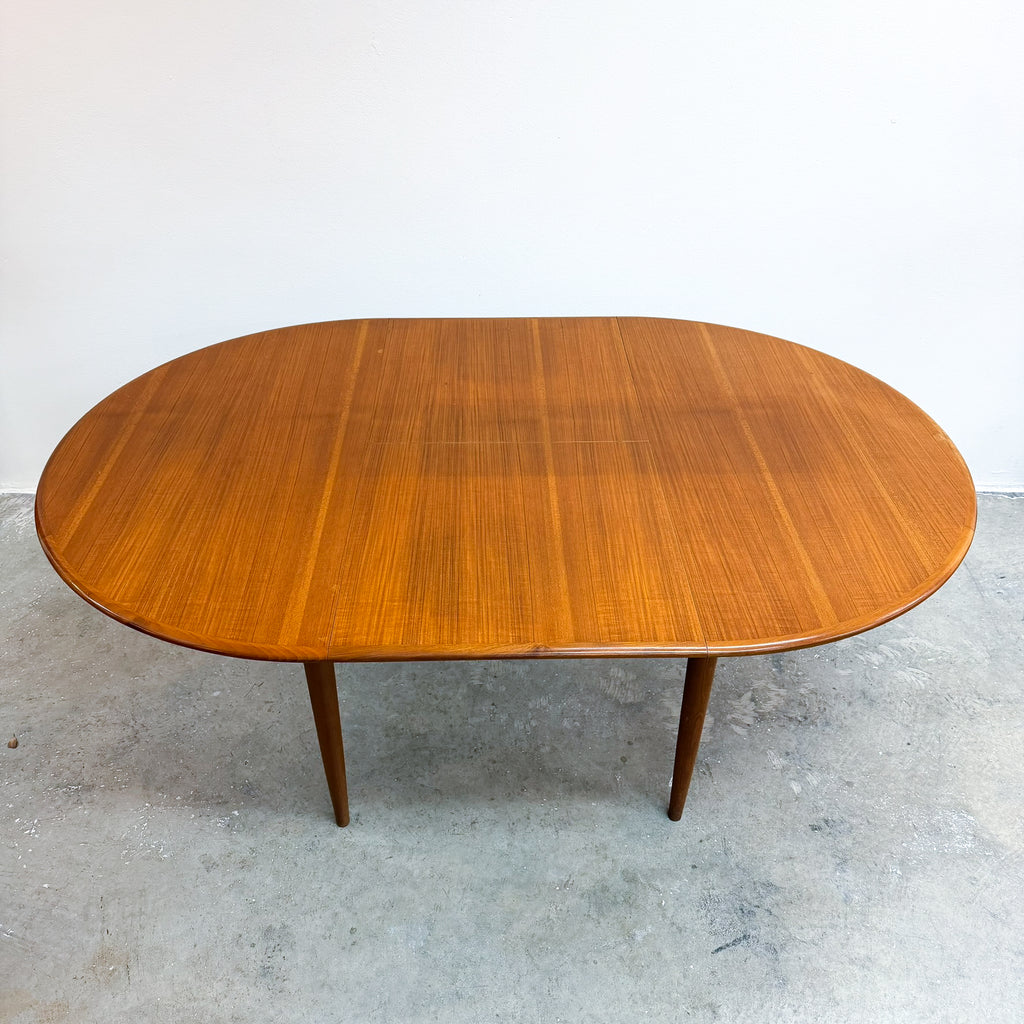 Mid Century Parker Teak Round Extension Dining Table