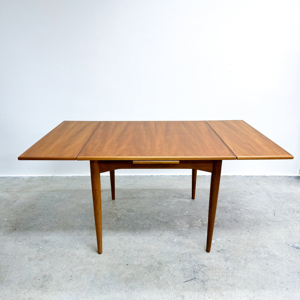 Mid Century Parker Teak Square Extension Dining Table Model 140