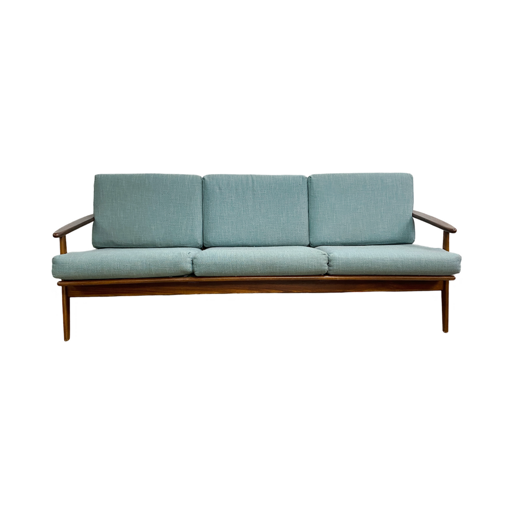 Mid Century Parker Three Seater Rattan Back Lounge