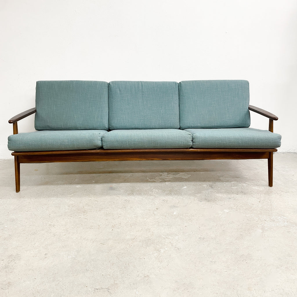 Mid Century Parker Three Seater Rattan Back Lounge