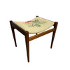 Mid Century Parker ‘Nordic’ Botanical Needlepoint Footstool