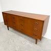 Mid Century Parker 'Nordic' Six Drawer Teak Sideboard Chest Of Drawers