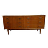 Mid Century Parker 'Nordic' Six Drawer Teak Sideboard Chest Of Drawers