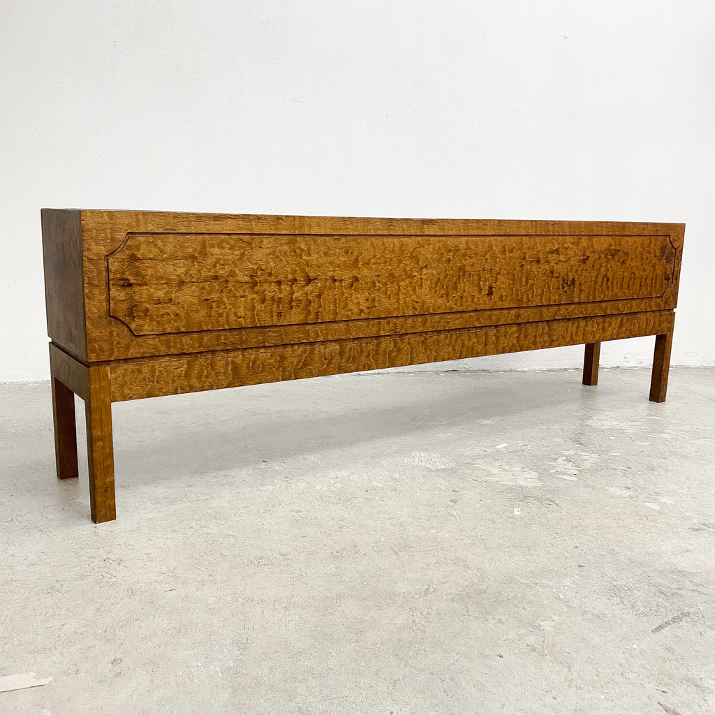 Mid Century Quarter Sawn Maple Planter Box Longer