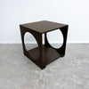 Mid Century Rare Green Finished Oak Danish 'Cube' Side Table