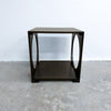 Mid Century Rare Green Finished Oak Danish 'Cube' Side Table