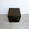 Mid Century Rare Green Finished Oak Danish 'Cube' Side Table