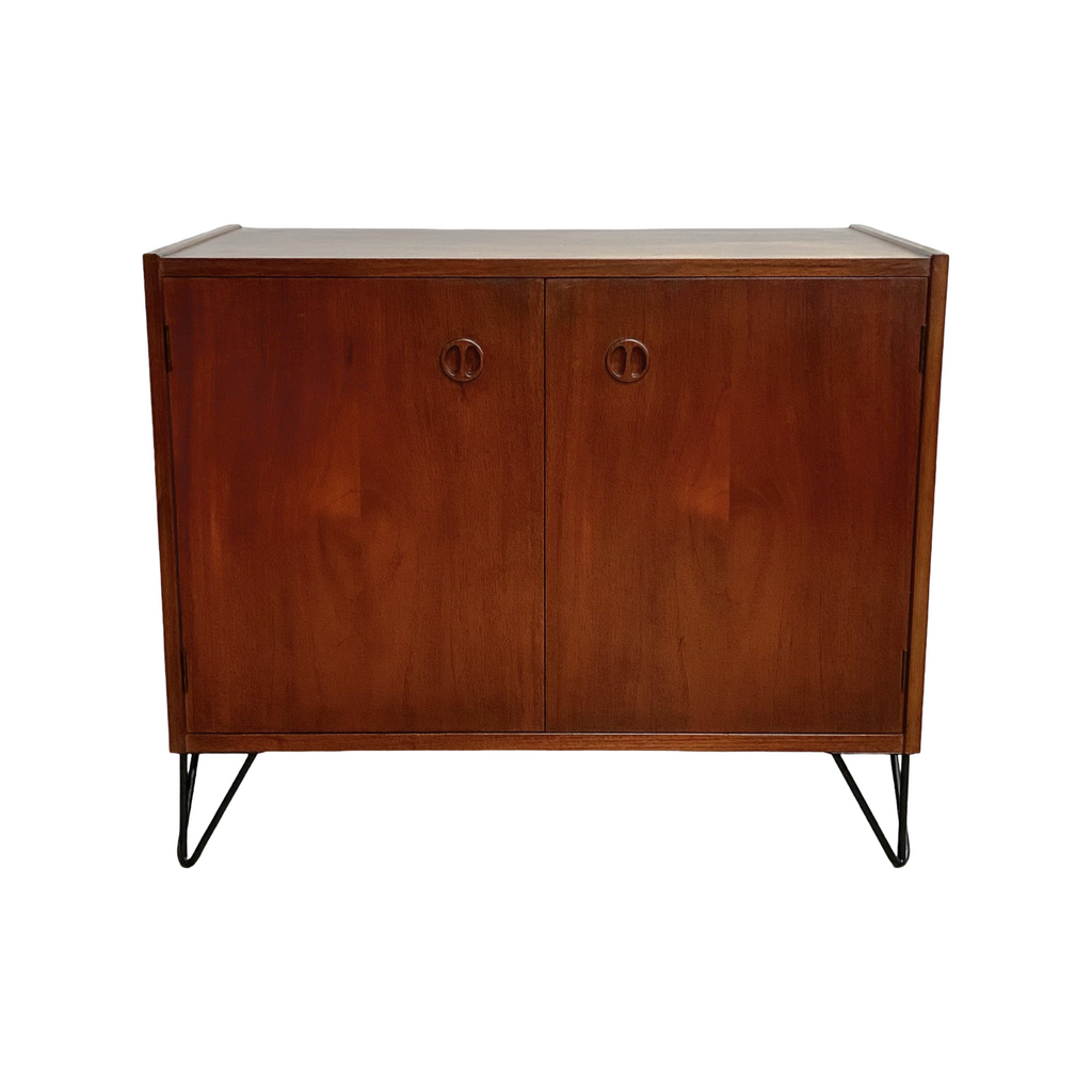 Mid Century Record Cabinet With Adjustable Shelf