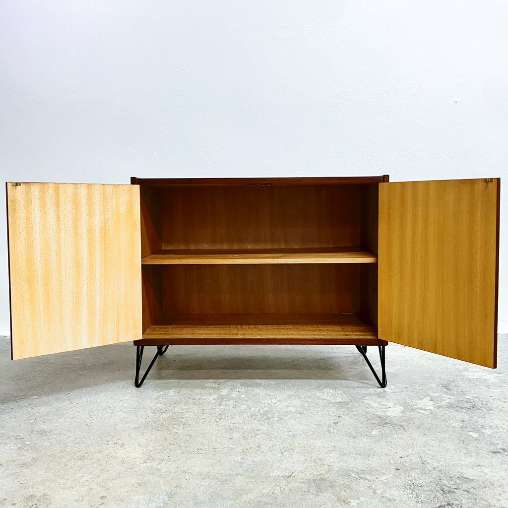 Mid Century Record Cabinet With Adjustable Shelf