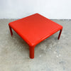 Mid Century Italian Red 'Demetrio' Coffee Table By V Magistretti