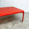 Mid Century Italian Red 'Demetrio' Coffee Table By V Magistretti