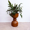 Mid Century Sculptural Palmwood Planter
