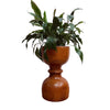 Mid Century Sculptural Palmwood Planter