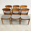 Mid Century Set Of Four Parker 107 “Matchstick” Dining Chairs