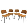 Mid Century Set of 4 Eames DCM Chairs Probably Made by Descon