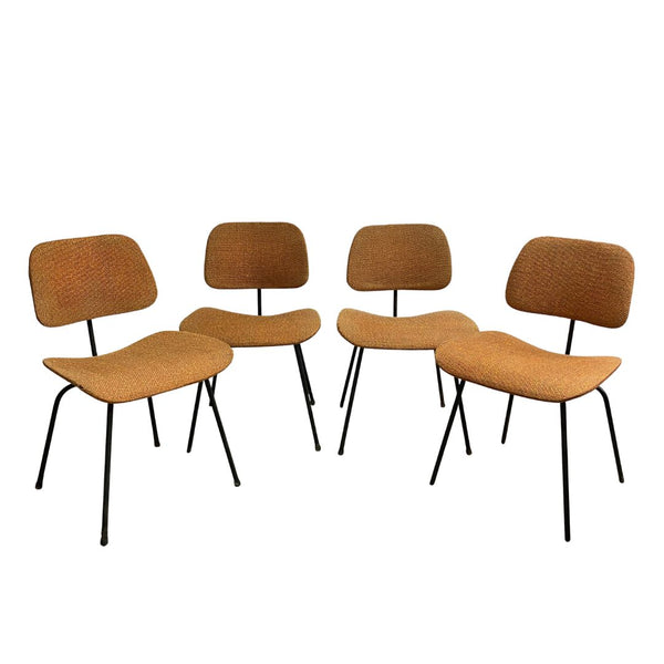 Mid Century Set of 4 Eames DCM Chairs Probably Made by Descon