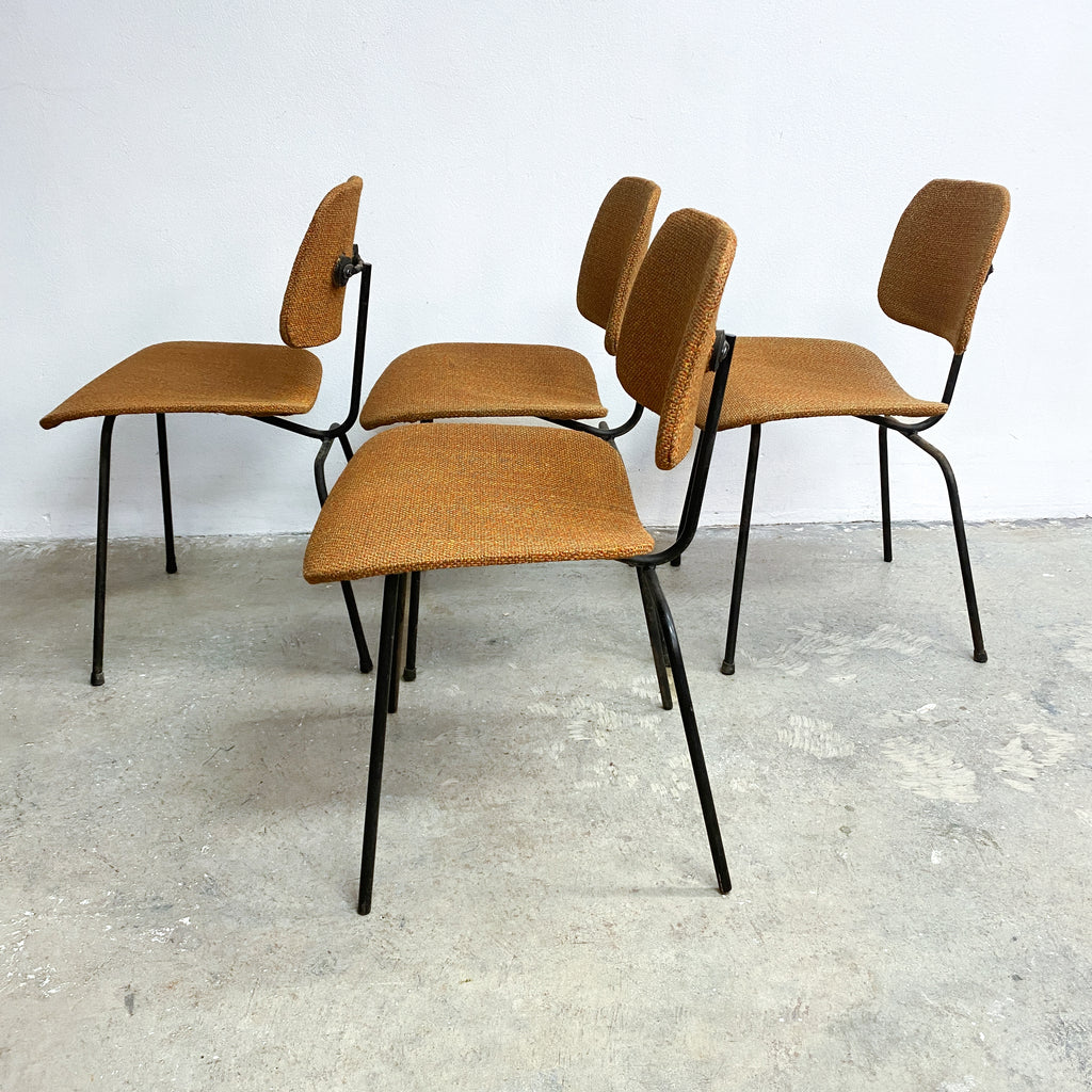 Mid Century Set of 4 Eames DCM Chairs Probably Made by Descon