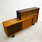 Mid Century Sideboard With Display Top Cabinet