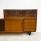 Mid Century  Sideboard With Display Top Cabinet