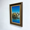 Mid Century Signed Oil Painting of Man In Boat
