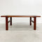 Mid Century Danish Solid Teak Coffee Table By E.W. Bach