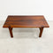 Mid Century Danish Solid Teak Coffee Table By E.W. Bach