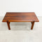 Mid Century Danish Solid Teak Coffee Table By E.W. Bach