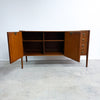 Mid Century Solid Wood Sideboard With Brass Handles