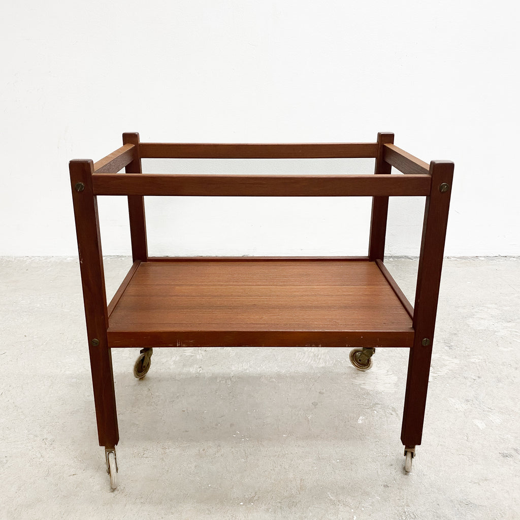 Mid Century Swedish Teak Drinks Trolley