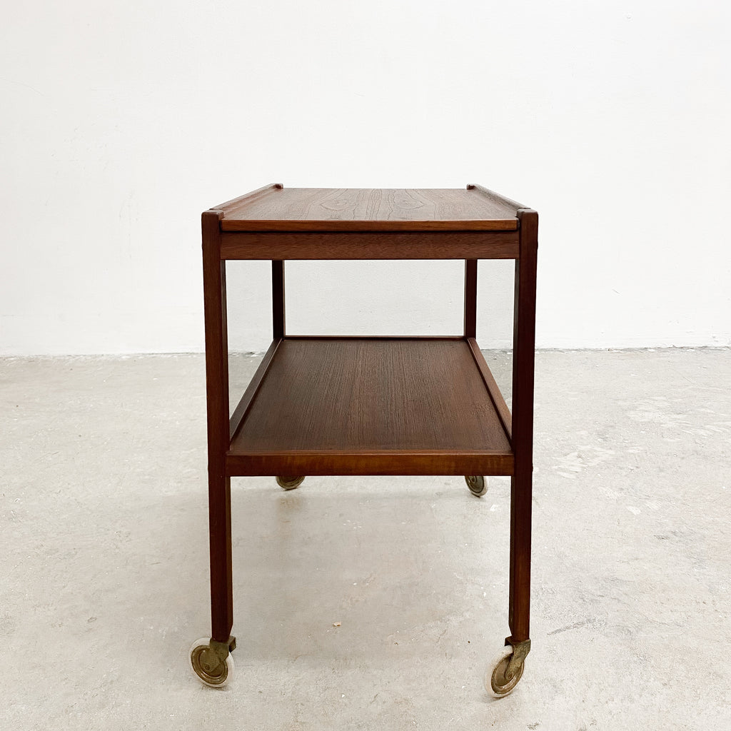 Mid Century Swedish Teak Drinks Trolley