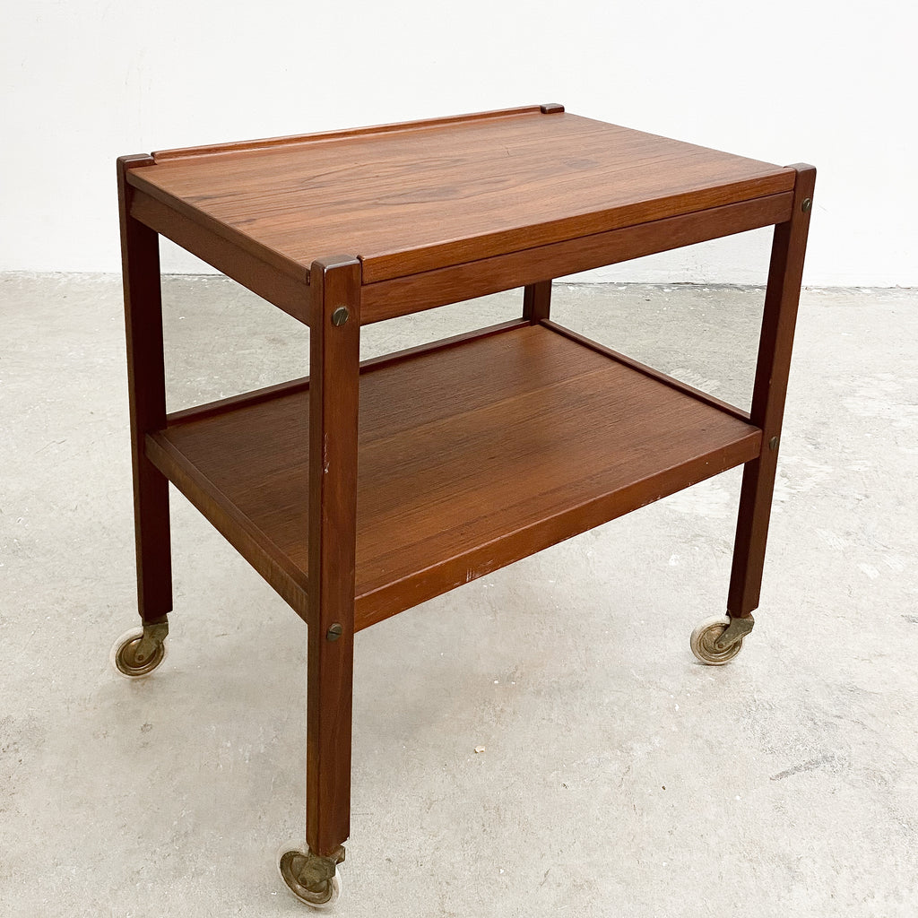Mid Century Swedish Teak Drinks Trolley