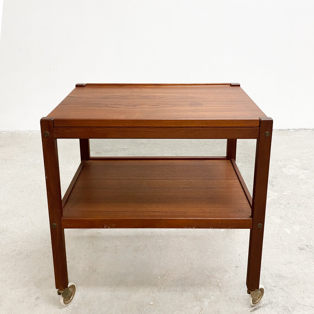 Mid Century Swedish Teak Drinks Trolley