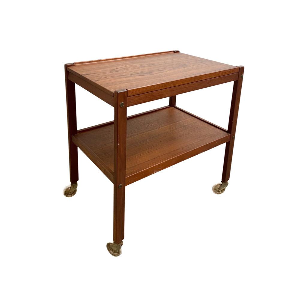 Mid Century Swedish Teak Drinks Trolley