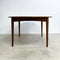 Mid Century TH Brown Teak Round Extension Dining Table