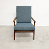 Mid Century Tasmanian Blackwood Parker Armchair Model 156 Rattan Back