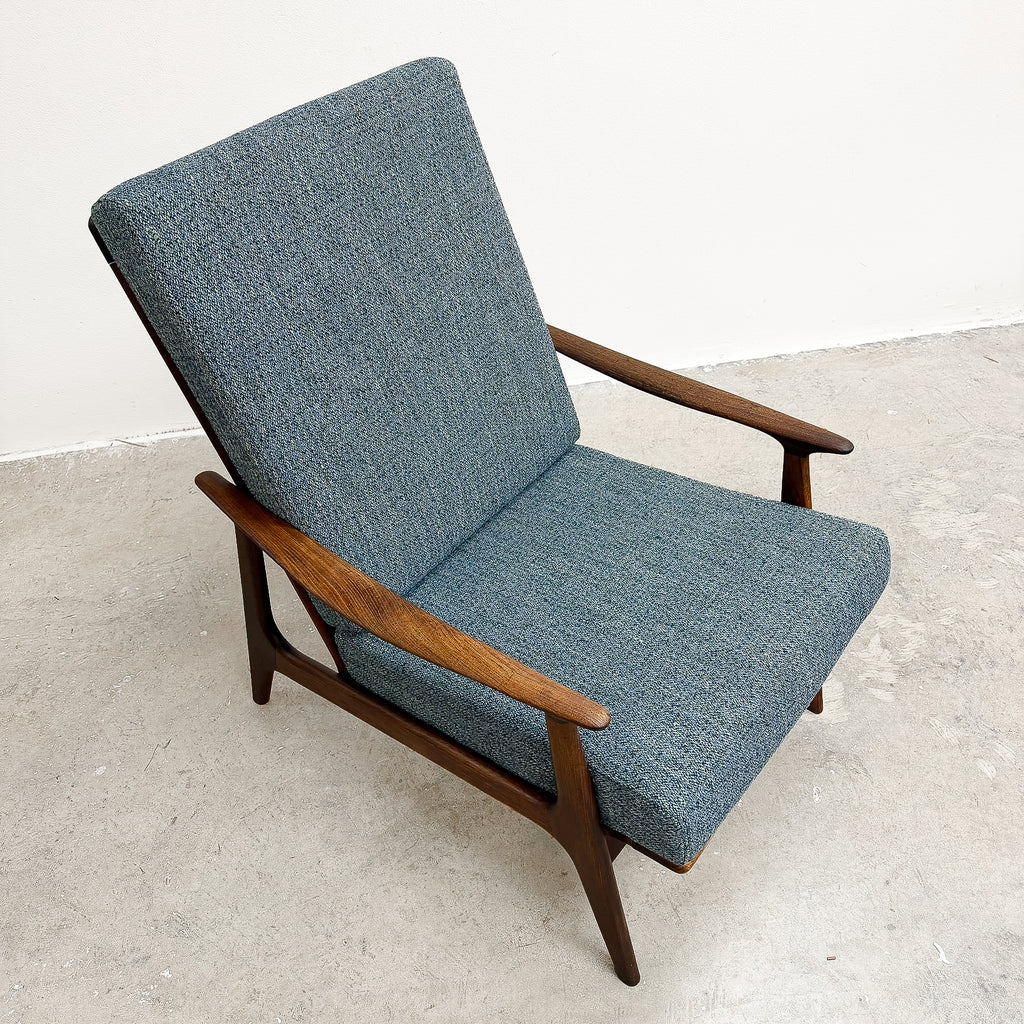 Mid Century Tasmanian Blackwood Parker Armchair Model 156 Rattan Back