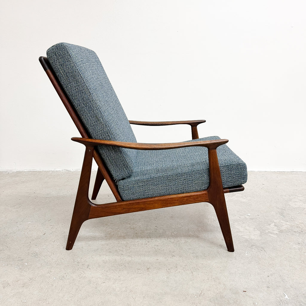 Mid Century Tasmanian Blackwood Parker Armchair Model 156 Rattan Back