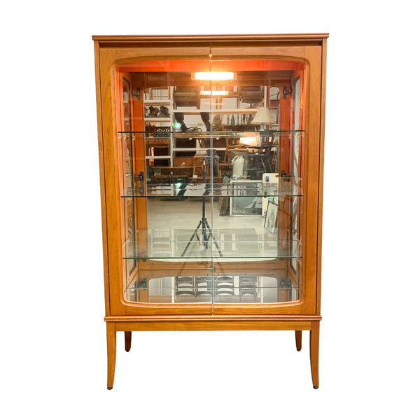 Mid Century Teak Chiswell China Cabinet With Light