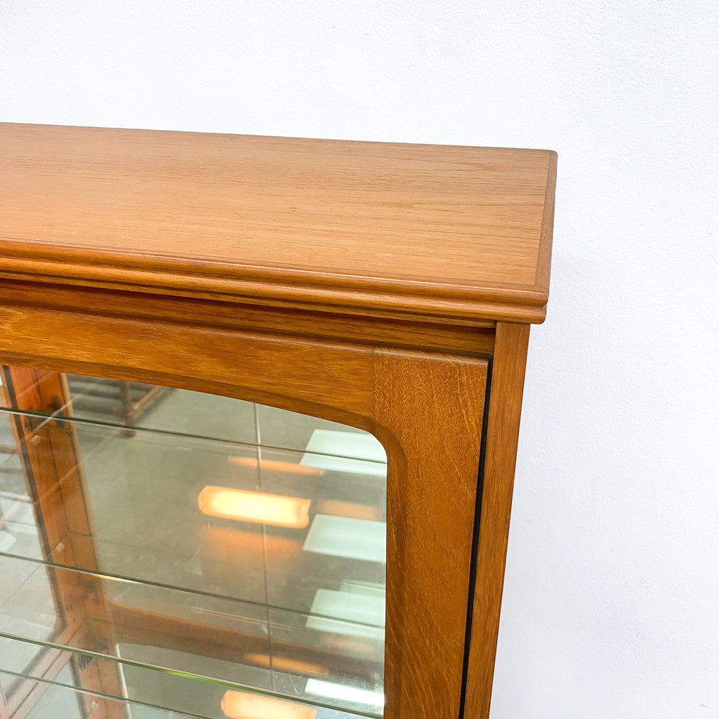 Mid Century Teak Chiswell China Cabinet With Light