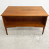 Mid Century Teak Danish Desk With 7 Drawers