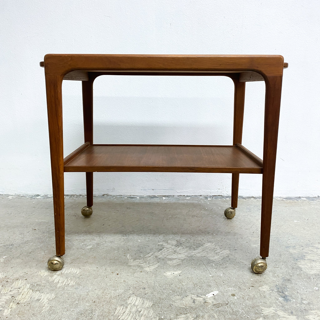 Mid Century Teak Drinks Trolley Or Cocktail Bar Cart By Noblett
