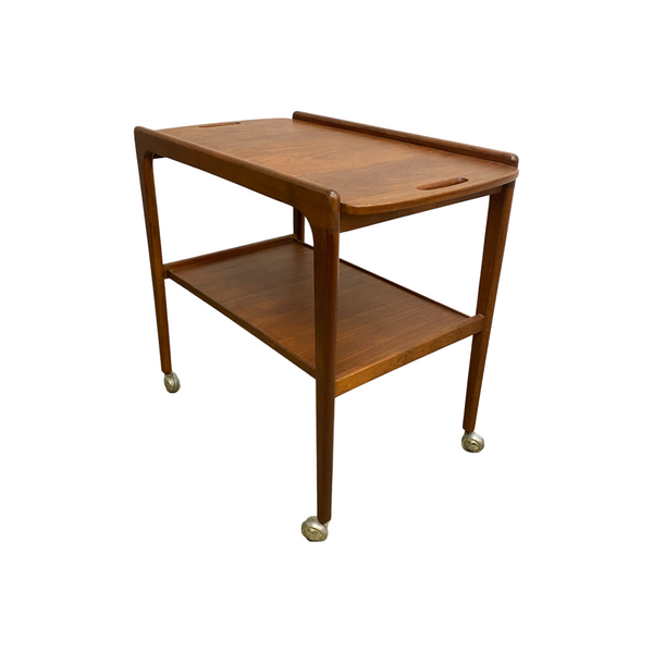 Mid Century Teak Drinks Trolley Or Cocktail Bar Cart By Noblett