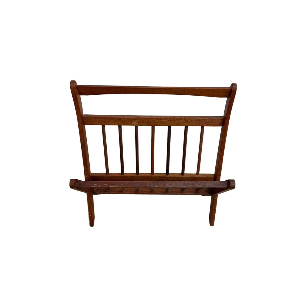 Mid Century Teak Magazine Rack