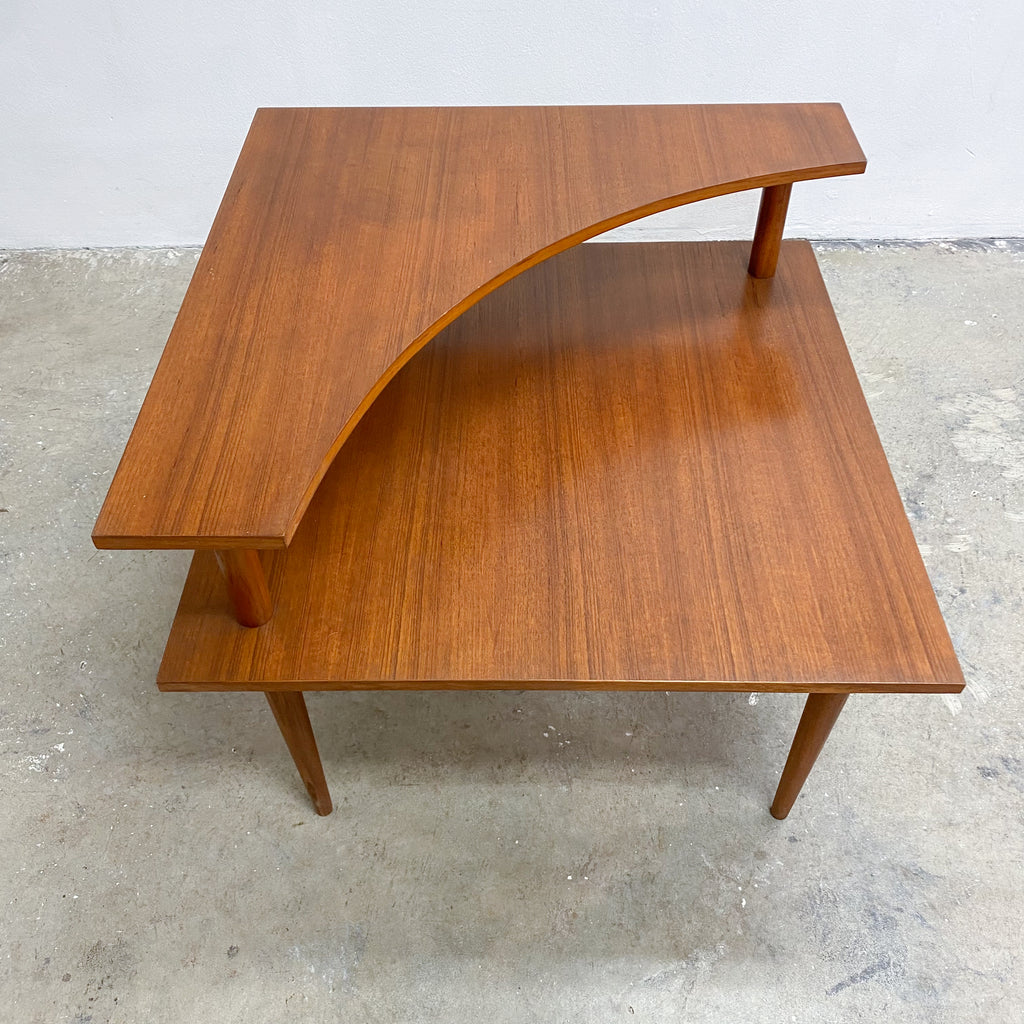 Mid Century Teak Parker Corner Table 1970s