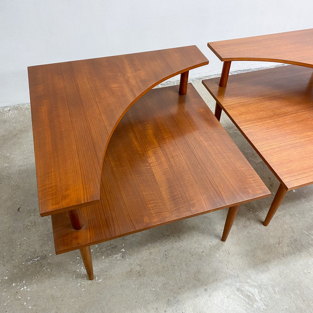 Mid Century Teak Parker Corner Table 1970s