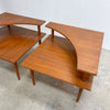 Mid Century Teak Parker Corner Table 1970s
