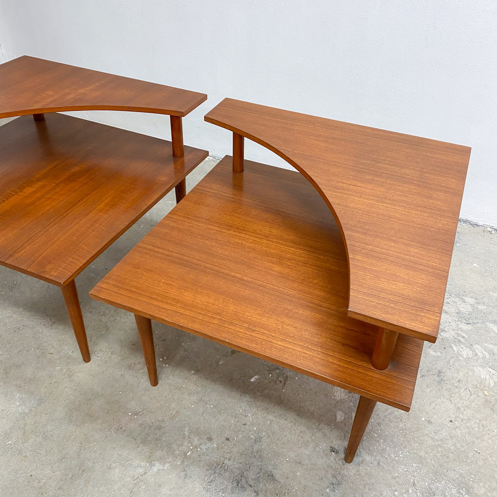 Mid Century Teak Parker Corner Table 1970s