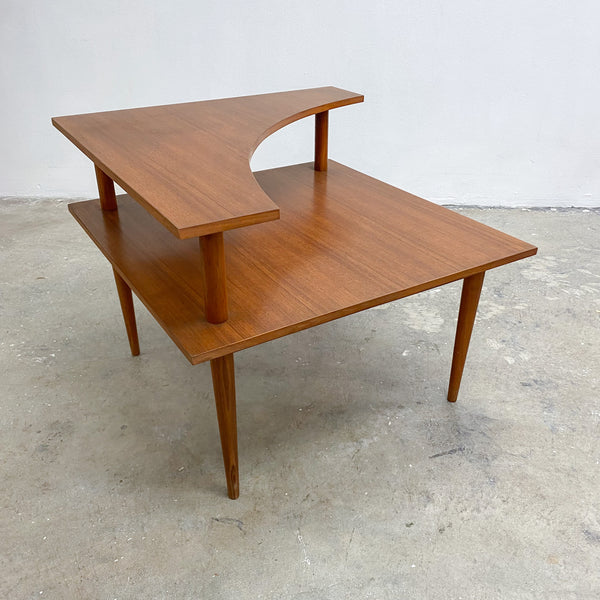 Mid Century Teak Parker Corner Table 1970s