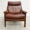 Mid Century Tessa T21 Brown Leather Armchair