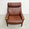 Mid Century Tessa T21 Brown Leather Armchair